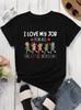 My Students Are Out Of This World Teacher T-shirt for Women Cute Astronaut Outer Space Star Print Round Neck Short Sleeve Science Teacher Tops