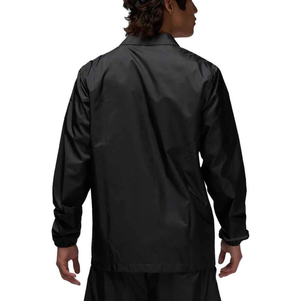 Jordan Casual Collared Zip-Up Long-Sleeve Jacket with Letter Logo Men Jacket Black DX9688-010