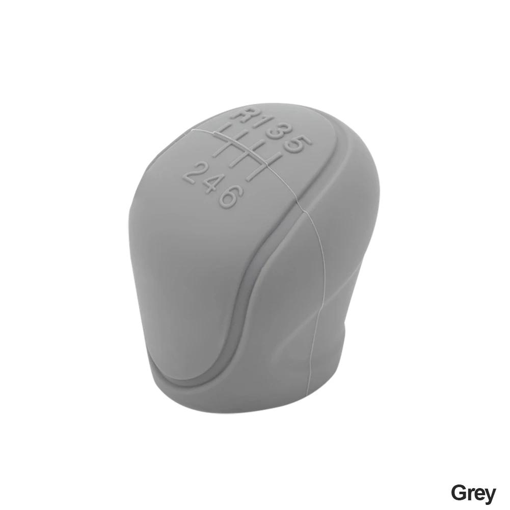 Car Silicone Gear Shift Knob Cover Gear Shift Non-Slip Grip Handle Protective Covers Manual 6 Speed Car Interior Accessories