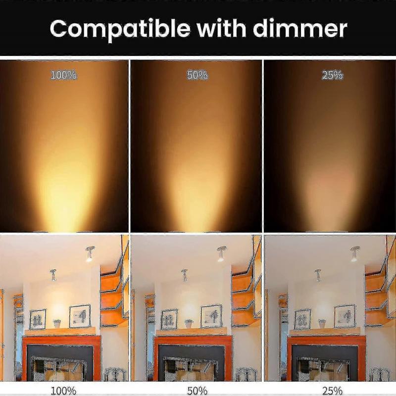 Confezione da 8 Lampadine Alogene Gu5.3 Mr16 35w 12v Dimmerabili - Bianco Caldo 2800k, 400 Lumen, Copertura in Vetro -xx -Yx