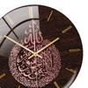 Large Round Art Acrylic Round Muslim Style Wall Clock Non Ticking Battery Powered Mute Quartz for Ramadan Eid Home Decorative