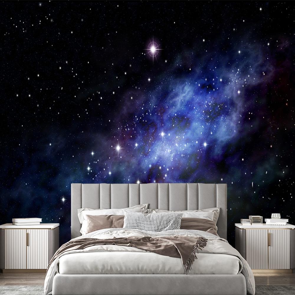 Starry Night Wallpaper Galaxy Mural For Living Room Bedroom Starry Sky Wall Murals Home Decor