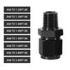 AN4 AN6 AN8 Fuel System Straight Adapter Fitting Female To 1/4NPT 1/2NPT 1/8 NPT 3/8NPT Male Swivel Adapter Fitting TF-1085