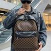 Schoolbag Backpack PU Simple Computer Backpack Korean Edition Fashion Junior High School High School College School Bag School Season Leisure Travel