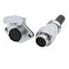 WEIPU WS20 TQ+ZG Multi Core 2 3 4 5 6 7 8 9 12 15Pin M20 Waterproof Connector Electrical Soldering Male Plug Female Socket