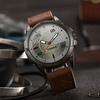 Mens Quartz Watch - Round Dial, PU Leather Strap, 30m Water Resistant, Alloy Case,  Watch