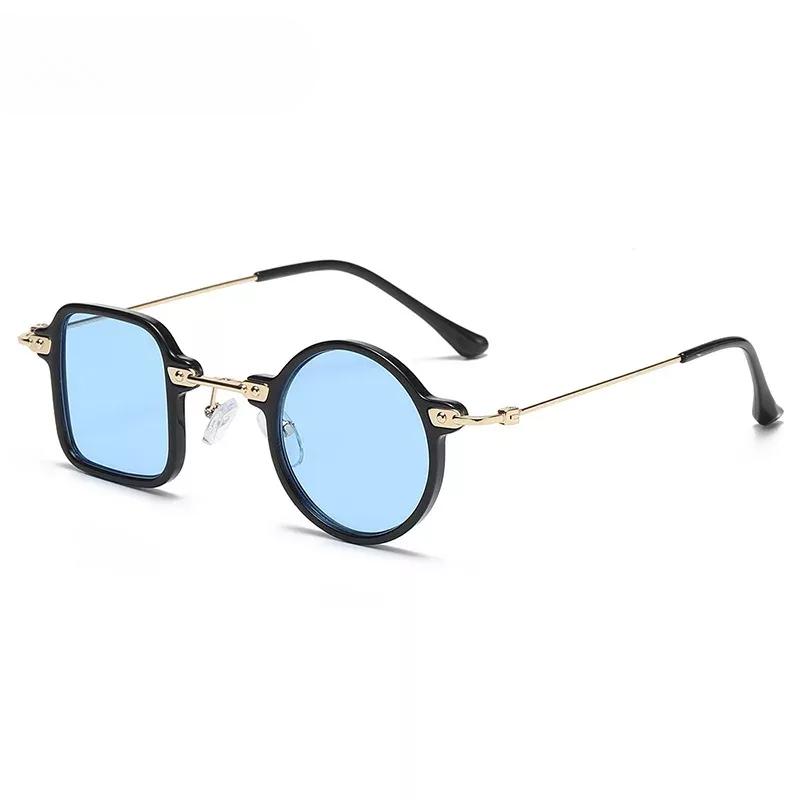 Onregelmatige Vierkante Ronde Frame Zonnebril Vrouwelijk Anti-UV Zonnebrillen Mannen Steampunk Brillen Luxe Persoonlijkheid Brillen Uv400