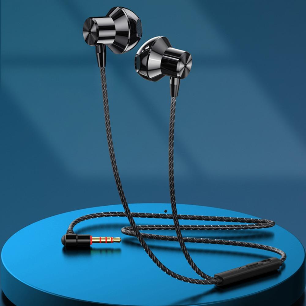 

with Mic Elbow Earphone Elbow Plug Wired Gaming Earphones Wired Headphones Mobile Phone