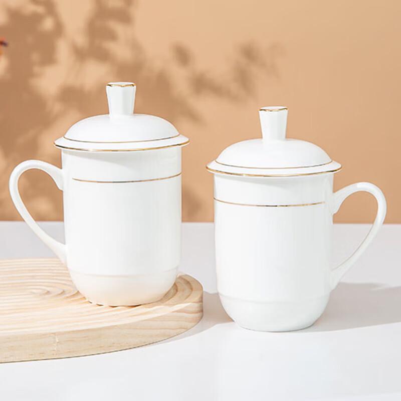 Jingdezhen Bone China Tea Cup with Lid
