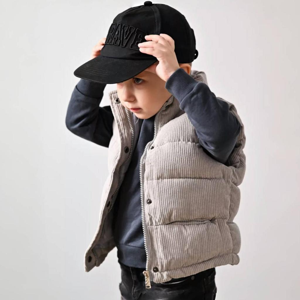 Thickened Corduroy Children's Vest Warm Casual Solid Color Jacket Boys Girls Autumn Spring Fashion Collar Waistcoat 1-10T