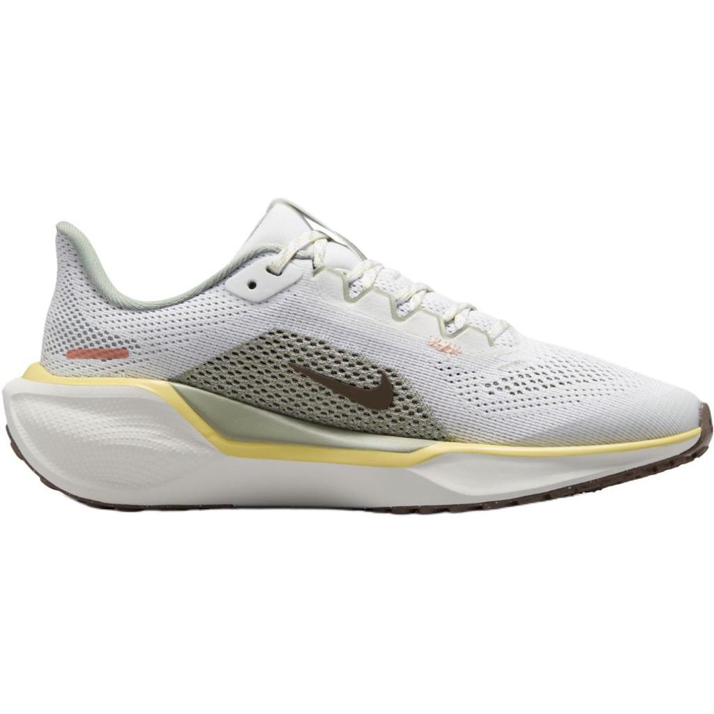 Nike Air Zoom Pegasus 41 GS White Mink Brown Yellow Kids Sneakers Summit-White Soft-Yellow HV6006-121