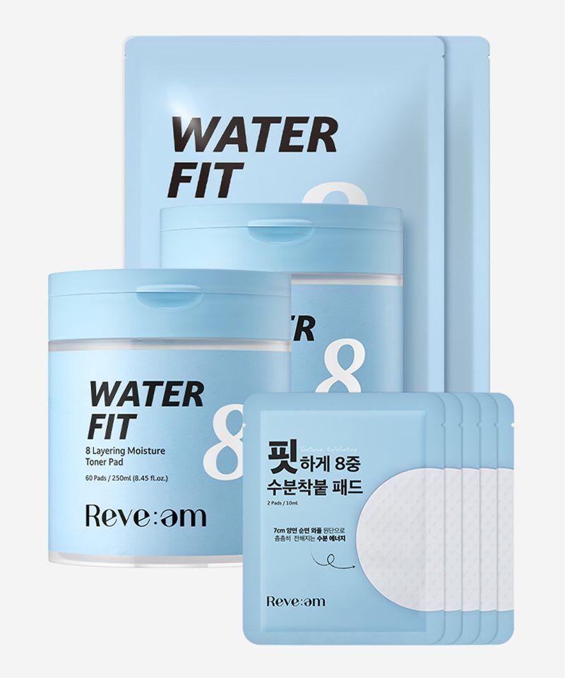 Water Fit 8-Layer Moisture Adhesive Pad 190-Sheet Special Set (2 Main Products + 2 Refills + 10 Extra Sheets)