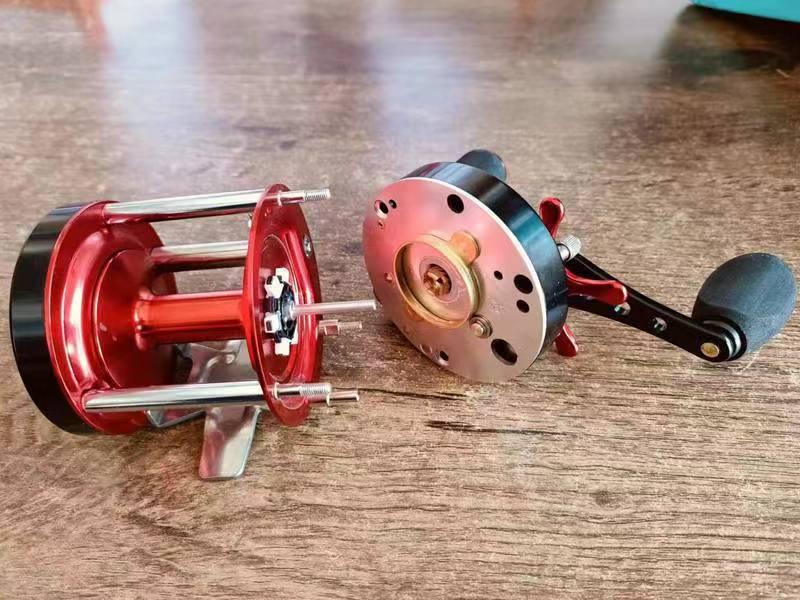 Lei Qiang Full Metal 7-Bearing Drum Reel for Left/Right Hand, Boat & Sea Fishing - Model BF40, BF50, BF60.