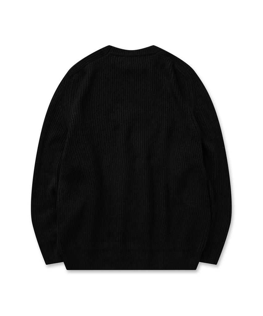 Pilpeu Basic Crewneck Knit 32(Black)