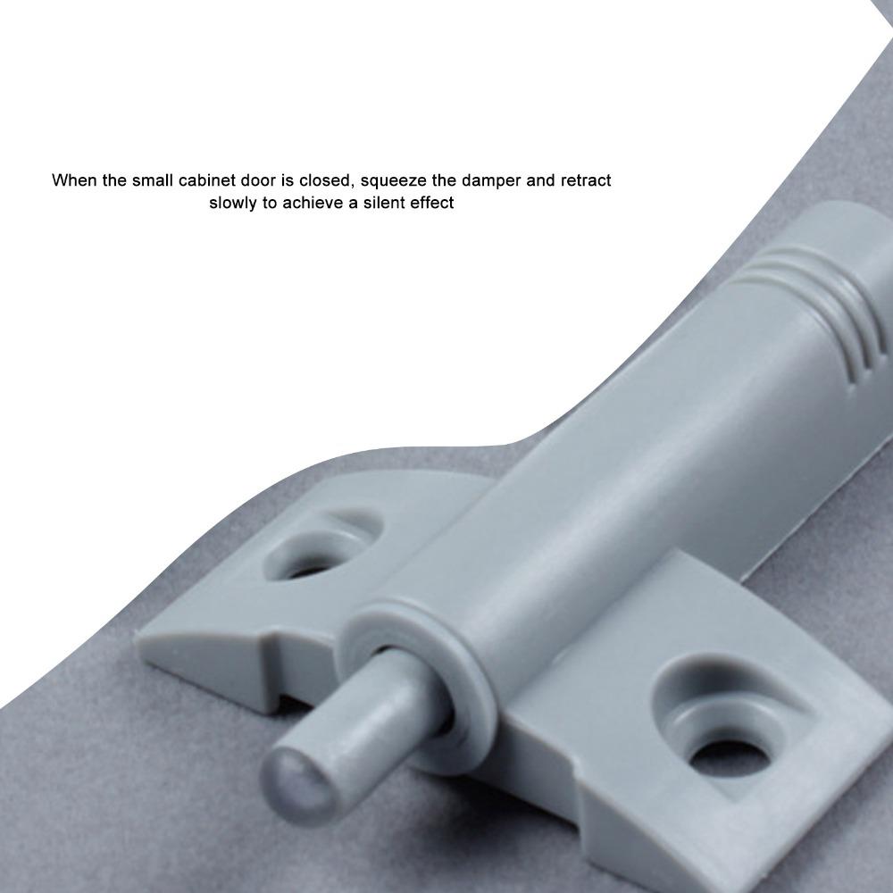 10PCS ABS Cabinet Door Damper Gray Drawer Bumper Quiet Soft Close Buffer Drawer