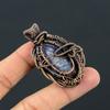 Natural Tree Of Life K2 Blue Azurite Gemstone Copper Pendant Gift 2.24" u0U22
