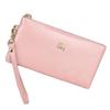 [Fairycase] Cute Pink Women's Wallet with Hand Rope Zipper and Coin Purse, Simple Card and Phone Case (Pink)