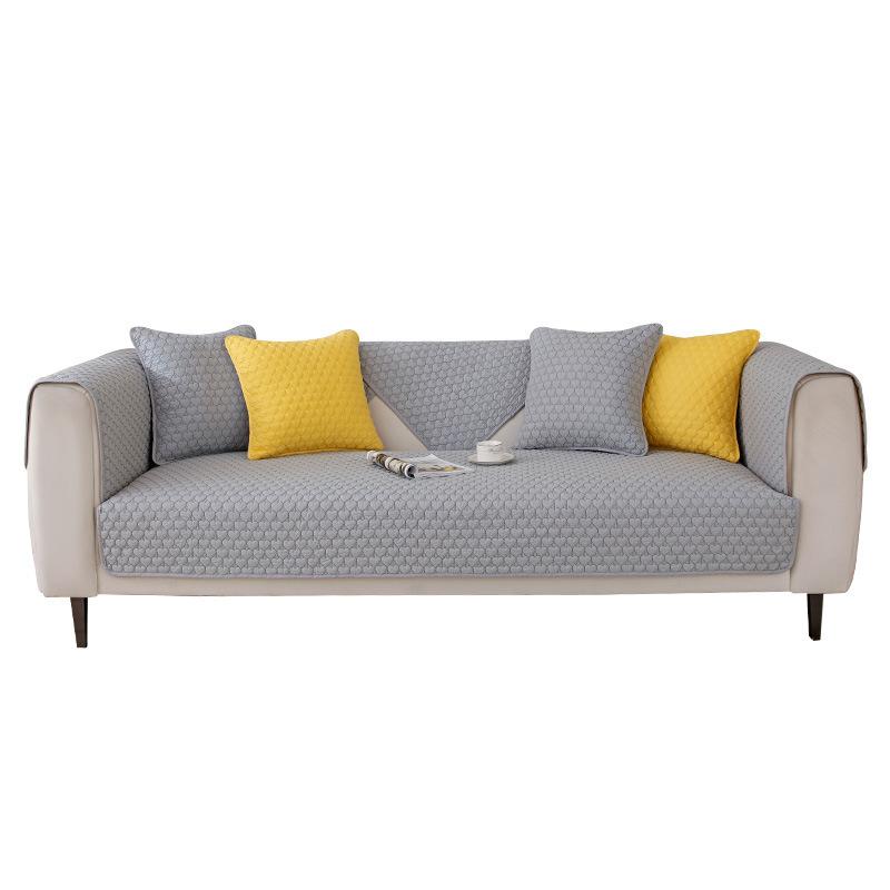 Polštářek na pohovku z čisté bavlny pro všechna roční období, protiskluzový potah na pohovku, opěradlo, bavlněný podsedák, jednoduchý, moderní a zesílený