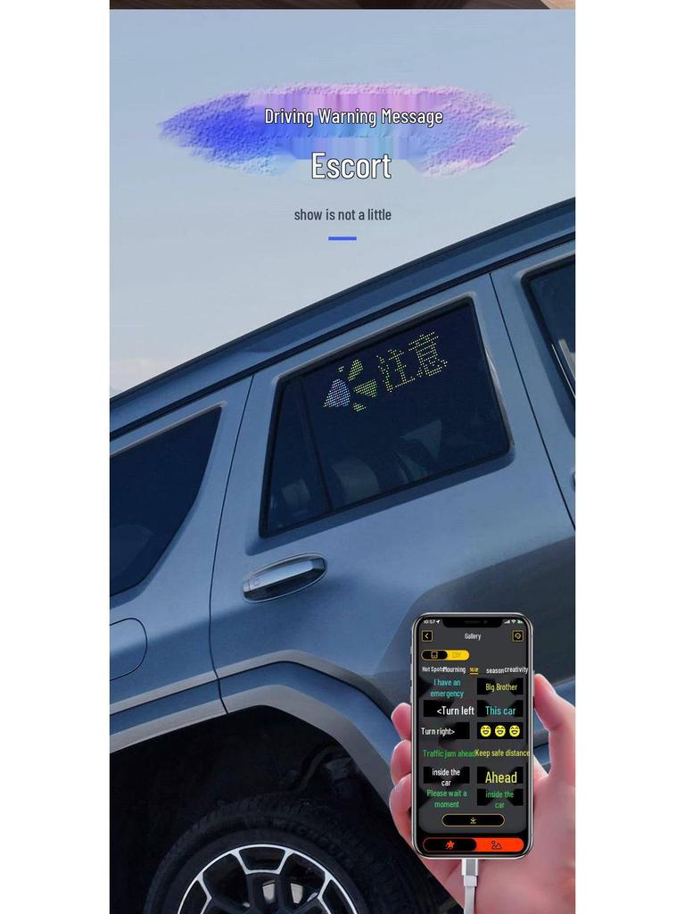 Truck Devil Eye Bluetooth LED Light: Dynamic, Flexible Advertising Screen for Vehicles
