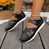 Mode Damen Schuhe 2025 Mode Geschlossene Zehen Damen Sandalen Sommer Neu Lässig Übergröße Ausgehöhlt Bequem Flach Niedrige Absätze Sneaker