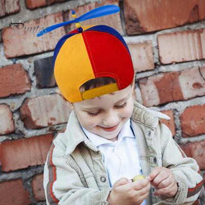 Summer Women Baseball Hat Colorful Rainbow Colorblock Propeller Decor Long Brim Camping Hiking Fishing Climbing Cap