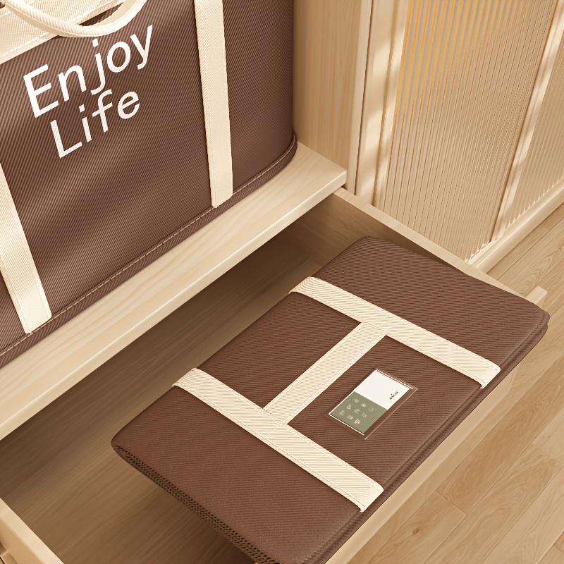 1 st Kraftiga hopfällbara förvaringspåsar med stadiga hopfällbara handtag - Stor kapacitet Kraftigt tygförvaring för flytt