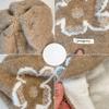 Spring and Autumn Warm Ear Protection Flower Big Head Circumference Knitted Wool Pile Hat Woman