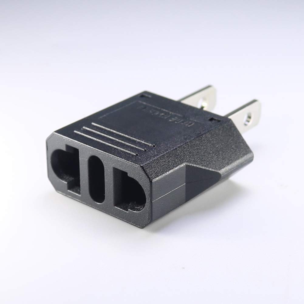 Domestic Conversion Plug Europe Type Japan Type Allows You To Use Foreign Electrical Products In Japan Set of 1 (C)/Italy (L) (A) (black)