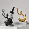 Resin Hollow Character Red Wine Rack Living Room Dining Room Decoration Wine Cabinet Sideboard Decoration Soft Decoration