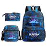 Demon Hunter Girl Group Backpack Kpop Backpack Digital Color Printing Boys And Girls School Bag Shoulder Bag Three-Piece Set