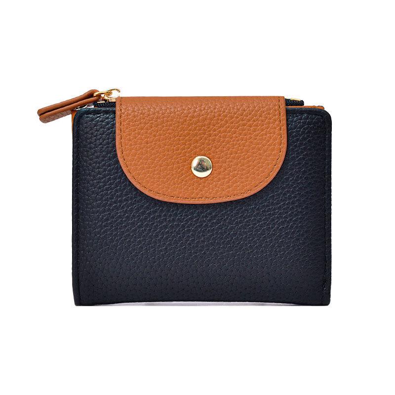 

2025 новый женский кошелек женский высококлассный короткий инс женский кошелек кошелек для мелочи кардхолдер кошелек многофункциональный чёрный