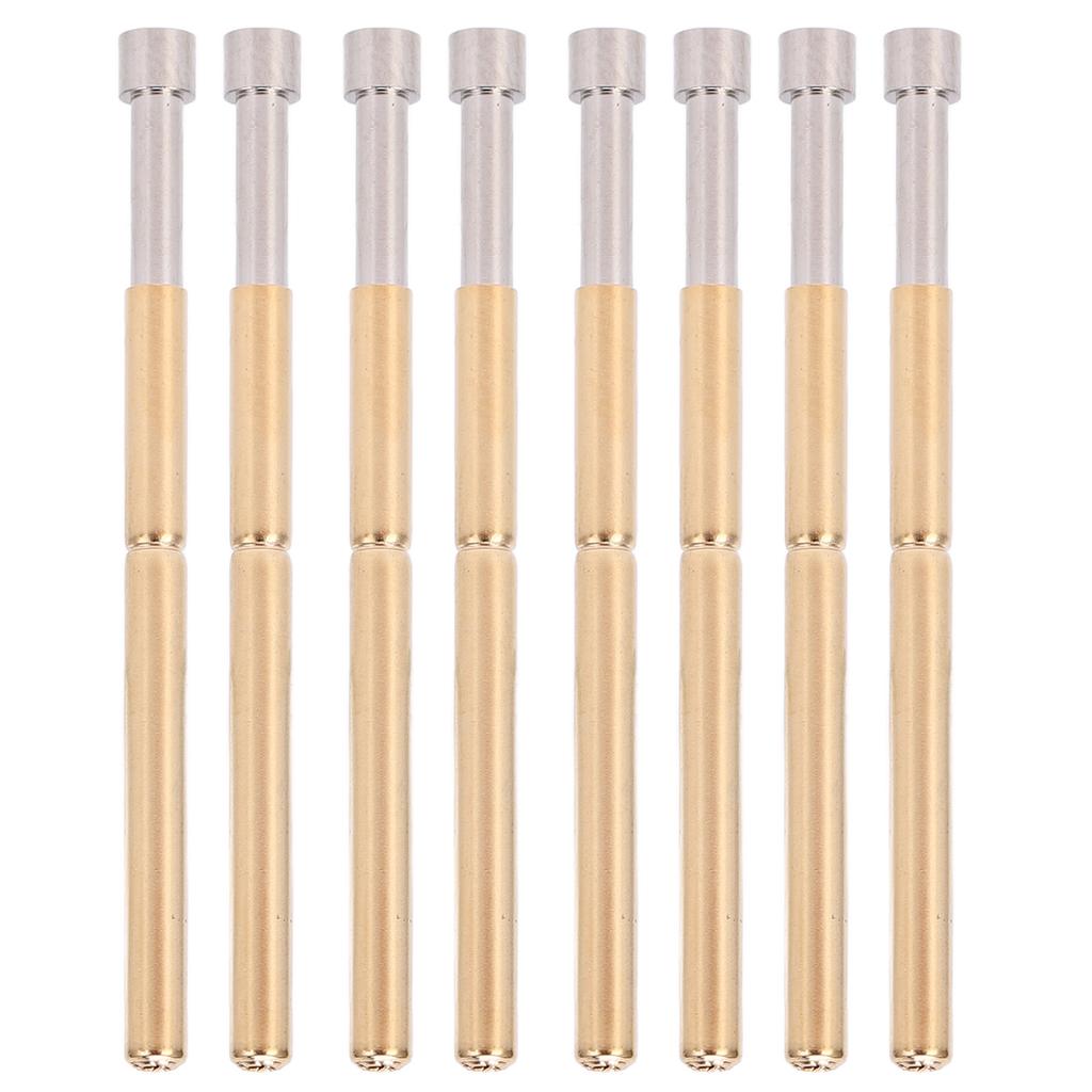 100 Stück Federkontakt Pogo Pin Konkavkopf Typ Messingmaterial 2,02 mm 0,1 Zoll Rohrdurchmesser