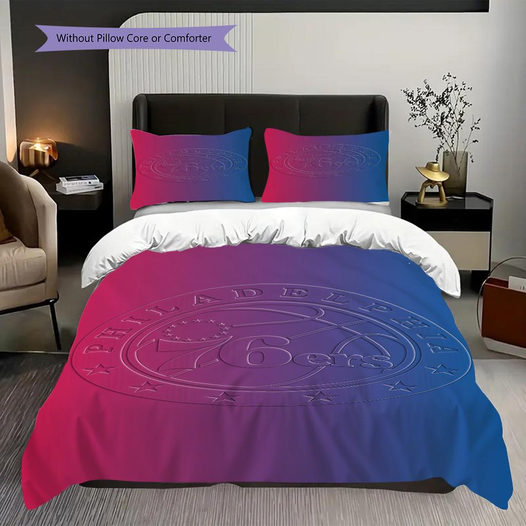 Philadelphia ers Basketball Spirit Bedding(1 * duvet cover + 2 * pillowcase, without core)Christmas birthday gift Duvet cover and pillowcase
