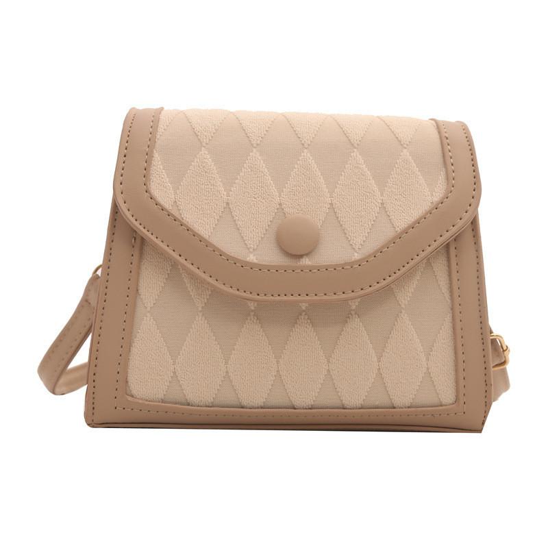 Trendige kleine Umhängetasche mit Karostich-Details, perfekt für Alltagsoutfits