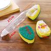 Soap Dispensing Dish Cleaning Brush Set With 1 Dish Washing Handle 9 Sponge Replacement Head Kitchen Sink Scrubber Cleaning Tool
