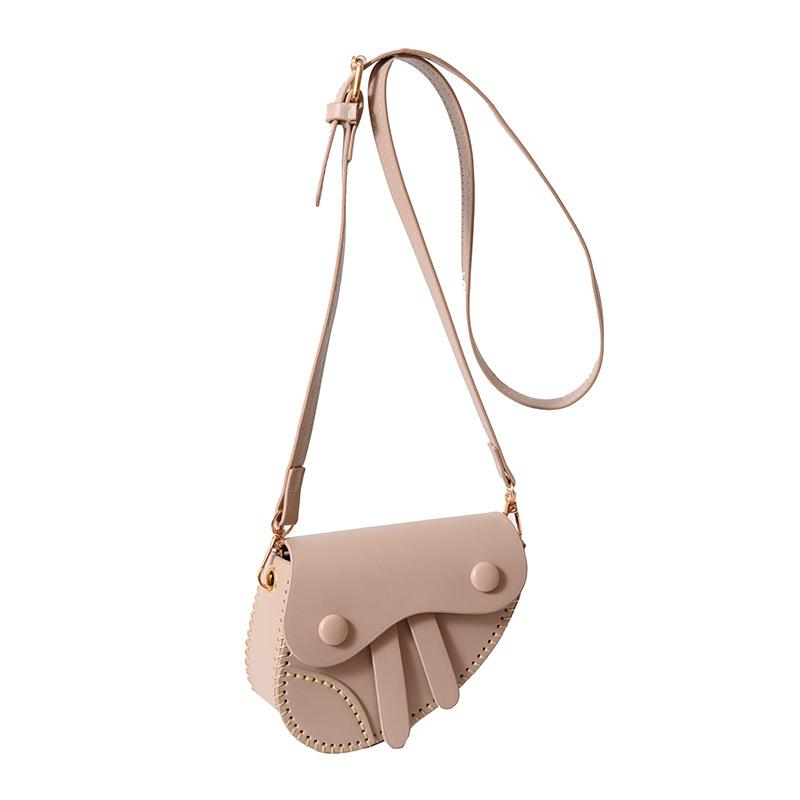 

New messenger bag fashion Internet celebrity foreign style girl saddle bag accessories bag change makeup storage bag handmade material bag Material Package хаки