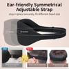 Sleep Mask for Back and Side Sleeper, Block Out Light, Luxury Sleeping Eye Mask of 3D Night Blindfold, Zero Pressure Breathable Travel Eye Cover Blac