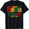 Juneteenth Shirts Men Women Unapologetically Black Periodic T-Shirt