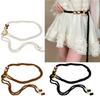 Lightweight Braided Rope Belt Handmade Round Clasp Waist Cincher Adjustable Waist Strap for Daily Wear