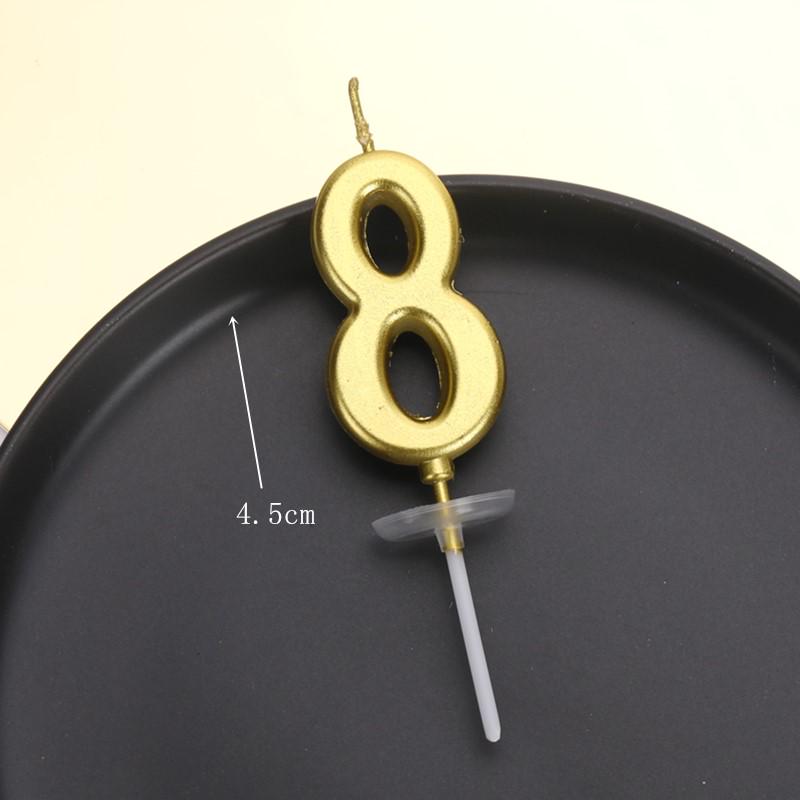 50 Gold and Silver Number Candle Cake Toppers - Individually Boxed Party Decorations