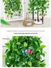 Potted Artificial Pothos Hanging Vine Greenery for Indoor Decoration