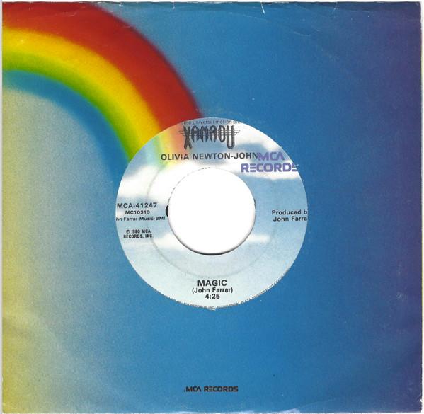 7inch Record OLIVIA NEWTON-JOHN - Magic MCA41247 MCA Records 1980 US Pop Used