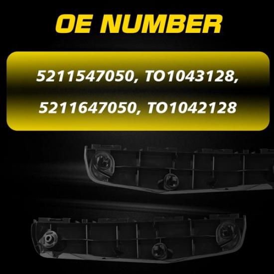 2Pcs Front Bumper Bracket Retainer support 5211547050 For 2016- Toyota Prius