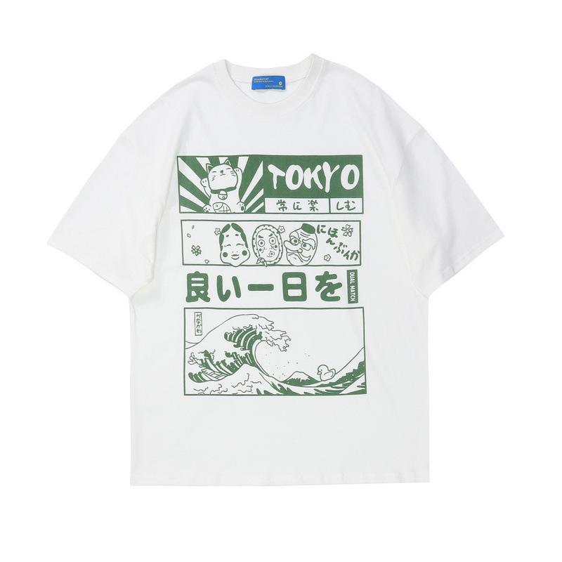 Streetwear Tshirts Y2k Clothes Japanese Style T-shirt Women's Short Sleeve Top Ladies Outfits Harajuku Clothing Kawaii Cute Tees