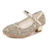 Chaussures à talons hauts et paillettes pour filles, chaussures de princesse brillantes en cristal, chaussures de fête de cérémonie