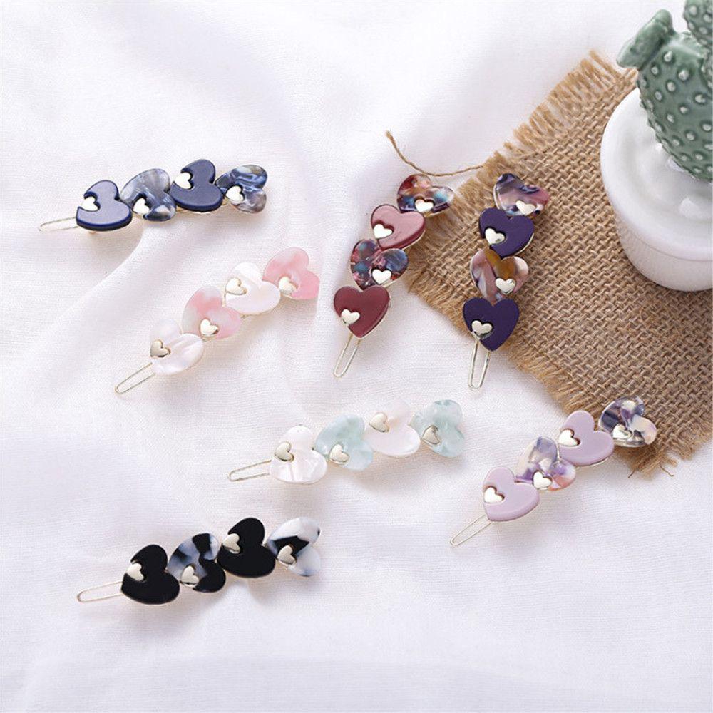Buy Sweet Hairpin Acetic Acid Love Heart Hair Accessories Hair Clips