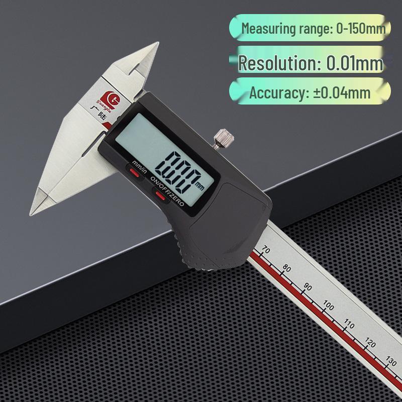 Guanglu Precision Stainless Steel Digital Fine Point Caliper with Dial (0-150mm) Digital