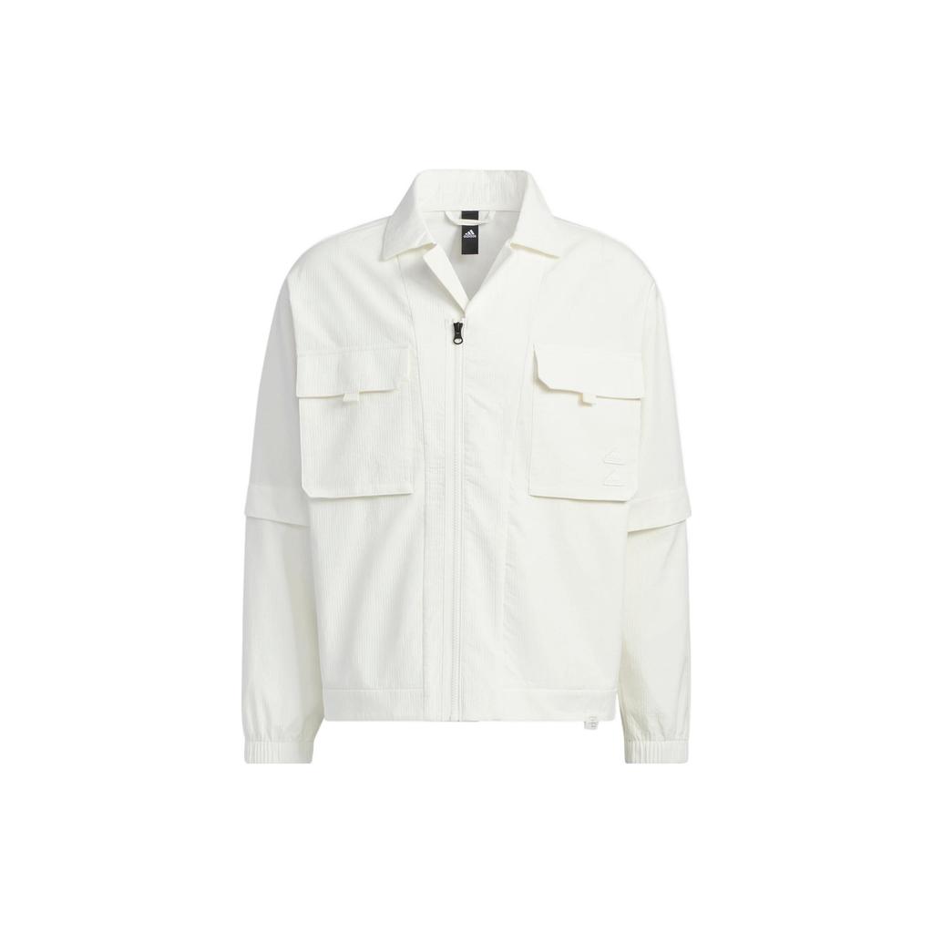 Adidas Woven Jacket Detachable Sleeves Casual Sportswear Unisex Outerwear Bright-White IA8168