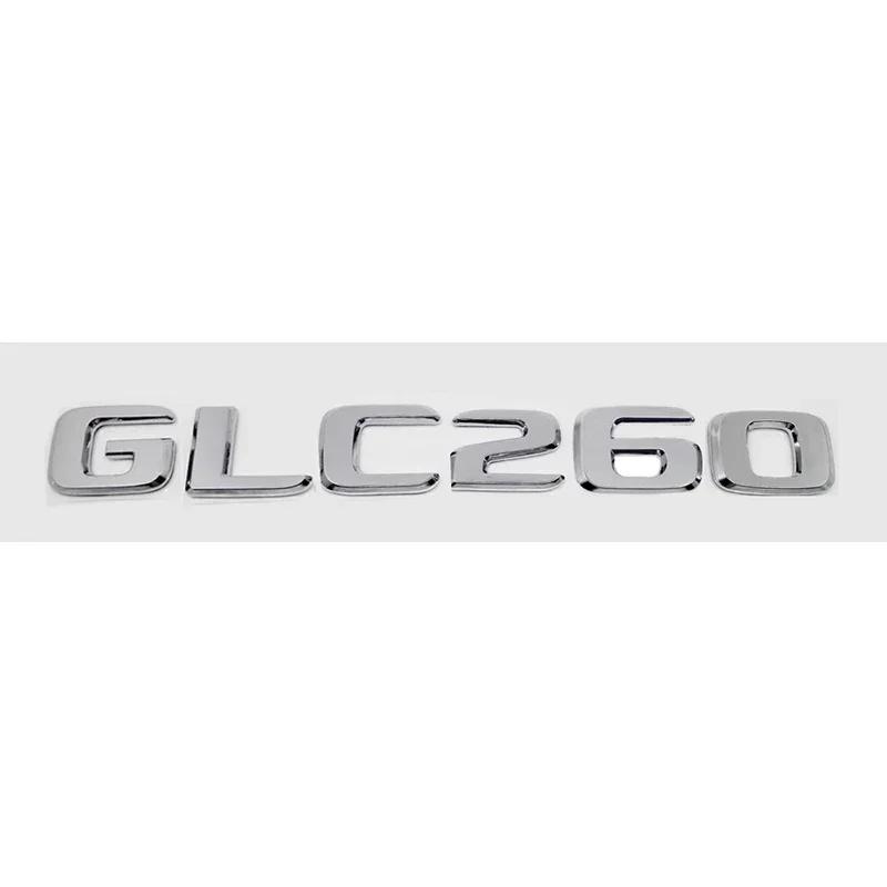 ABS Car Letter Rear Stickers Decals for Mercedes Benz GLC63 GLC200 GLC260 GLC300 Auto Trunk Badge Emblem Accessories