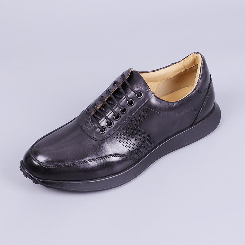 

Fashion Luxury Brand Designer Men s Sneakers Patent Genuine Leather Casual Business Social Shoes Male Outdoor Oxfords 38